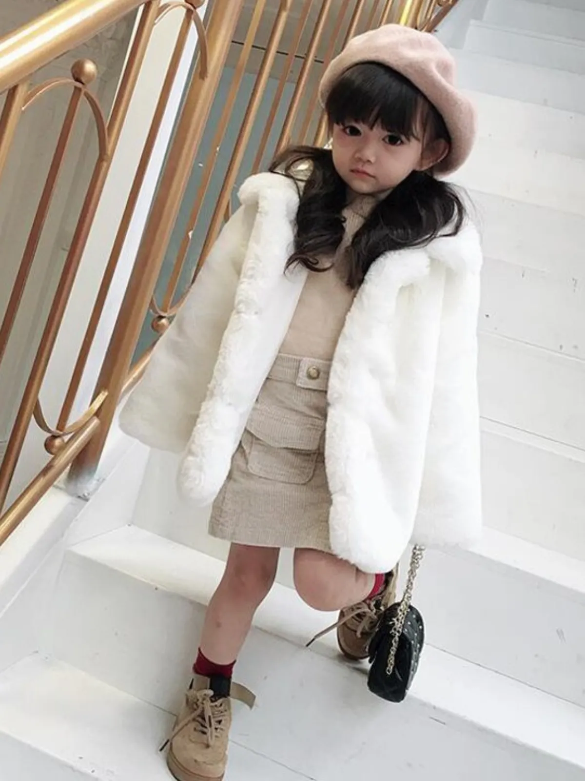 Sprinkle Magic Faux Fur Unicorn Winter Coat