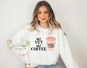 Stay Comfy in Our Vet Coffee Crewneck Sweatshirt for Women