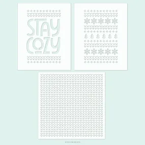 Stay Cozy Stencil Pack