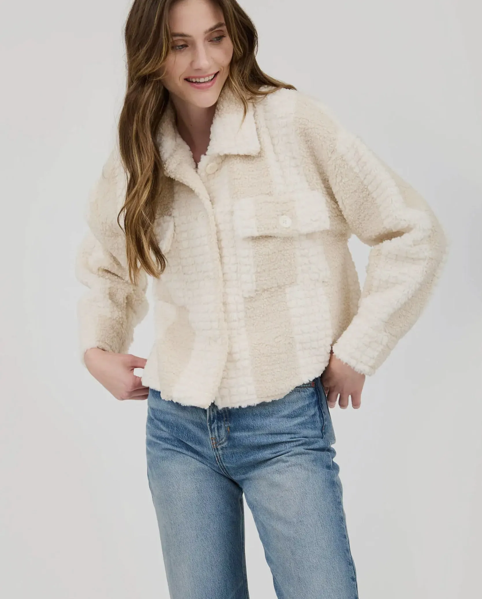 Striped Shearling Jacket