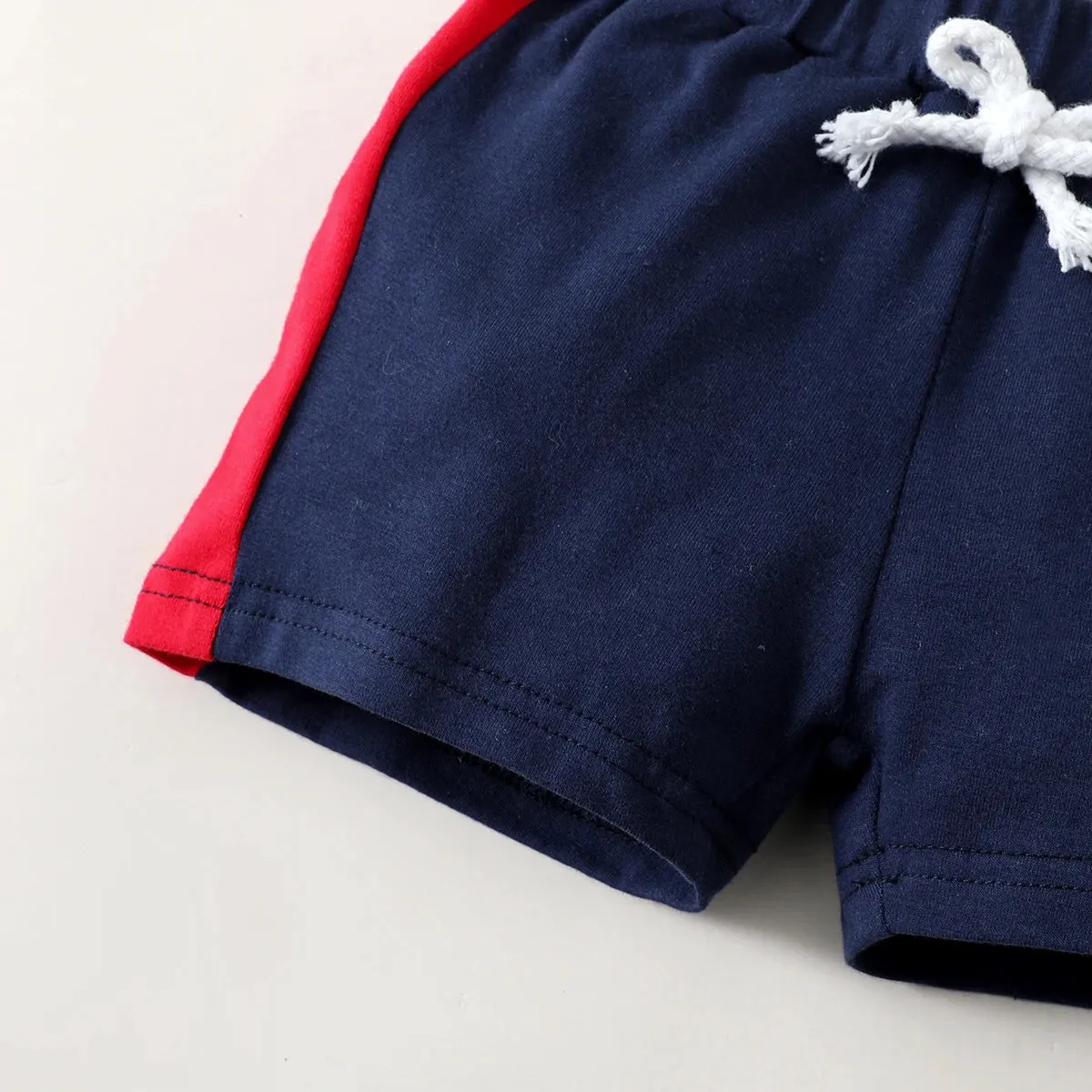 Summer Fashion Sport 2PCS Outfit , 3-24 Months Baby Boys Clothes Set - Short Sleeve Letter Top Bodysuit  Shorts Toddler Boy