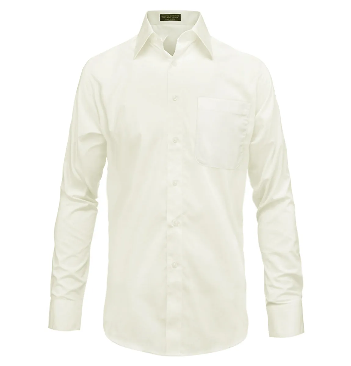 The Essential Solid Ivory Men's Dress Shirt