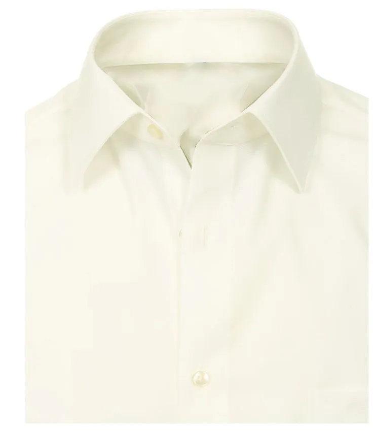 The Essential Solid Ivory Men's Dress Shirt