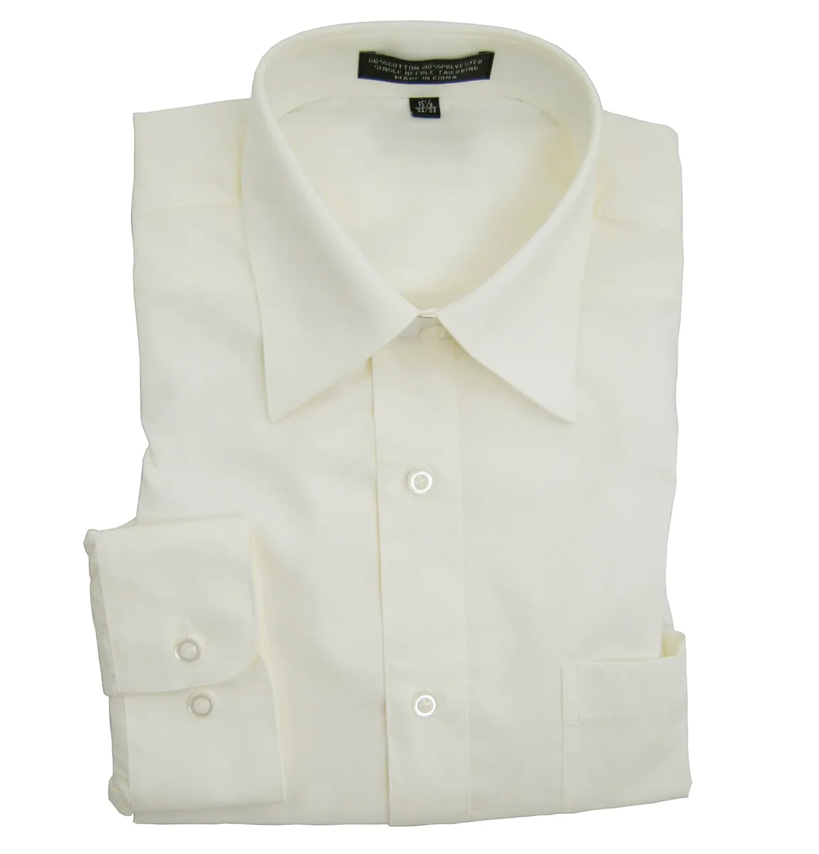 The Essential Solid Ivory Men's Dress Shirt