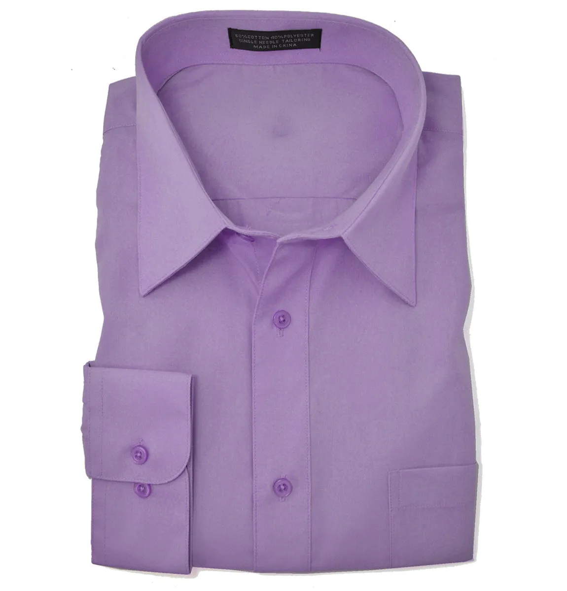 The Essential Solid Lavender Men's Dress Shirt