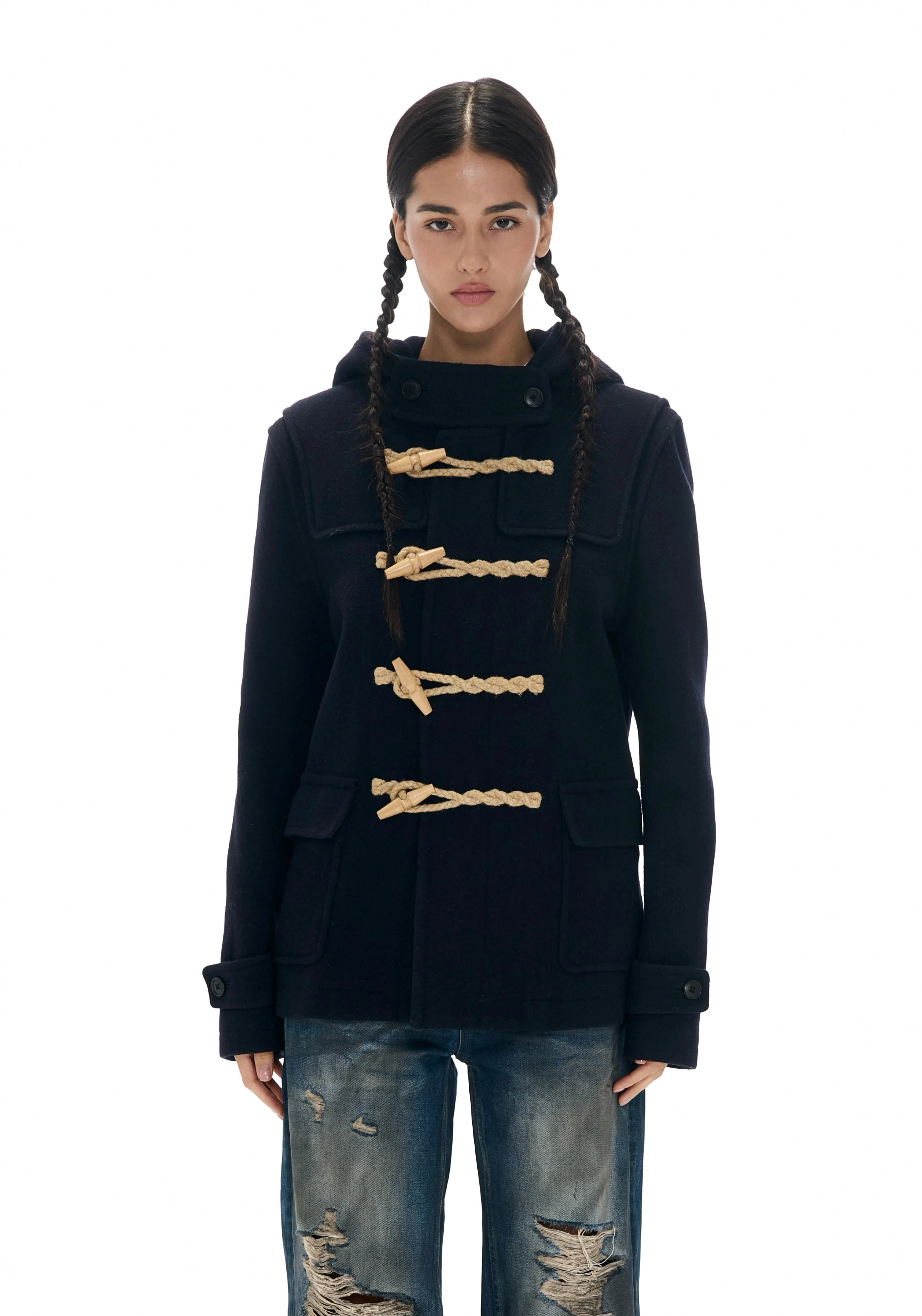 Toggle Rope Hooded Coat