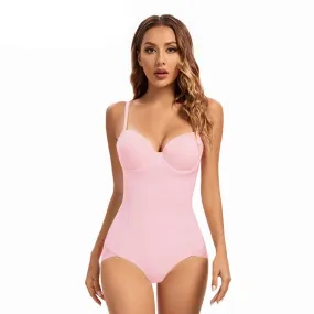 Underwear Bodysuits Shapewear Women's Body Shapewear Push Up Underwire Body Waist Trainer Modeling Straps