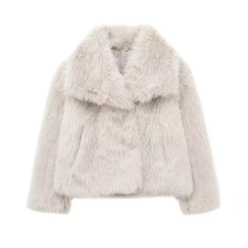 Velvet Snow Fluffy Coat