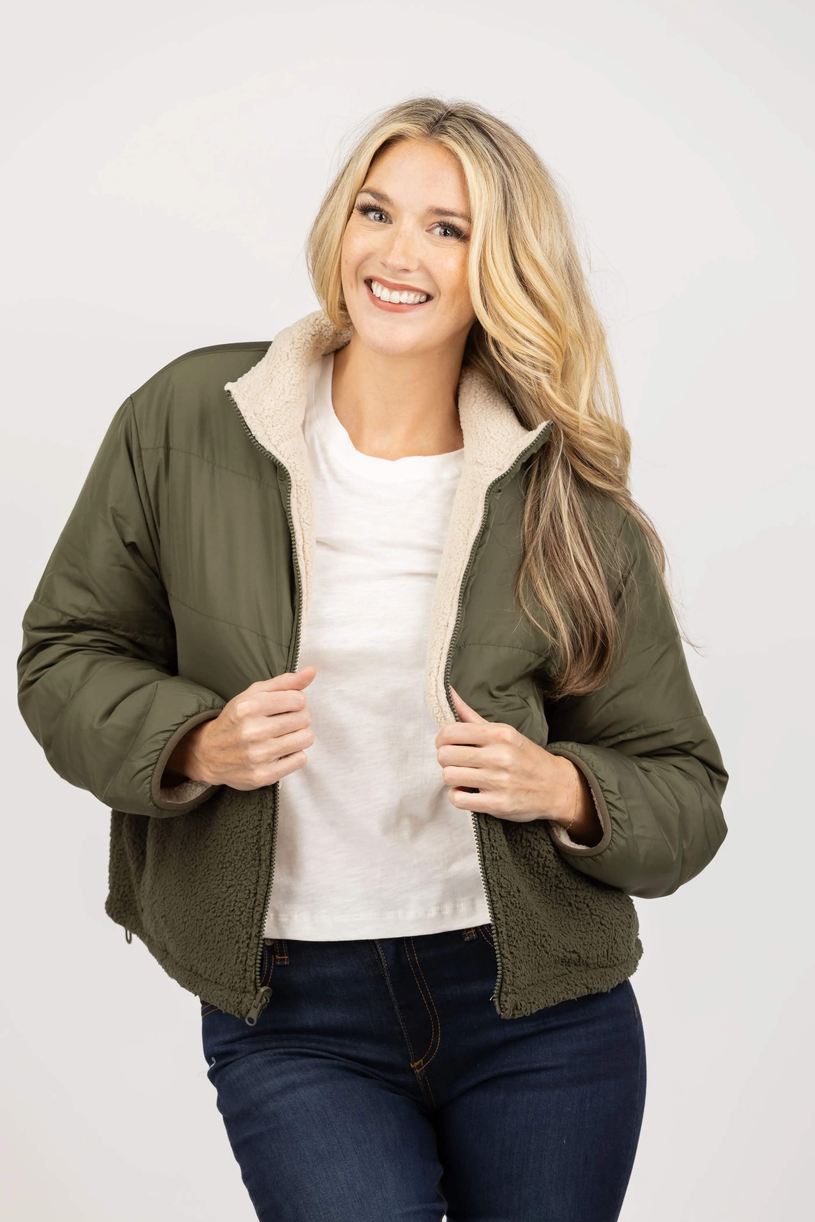 Velvet Tasha Jacket in Army