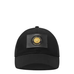 Versace Jeans Couture V-Emblem Logo Patch Black Cap