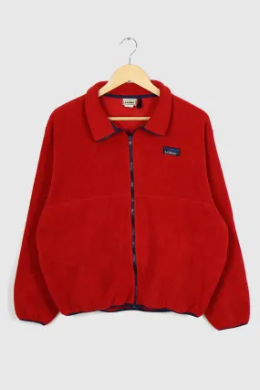 Vintage L.L. Bean Red Fleece Jacket