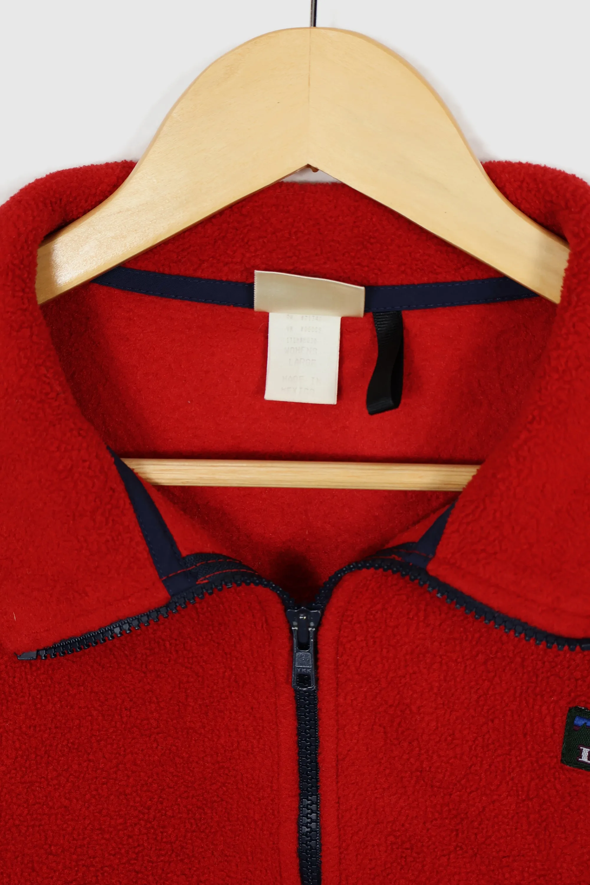 Vintage L.L. Bean Red Fleece Jacket