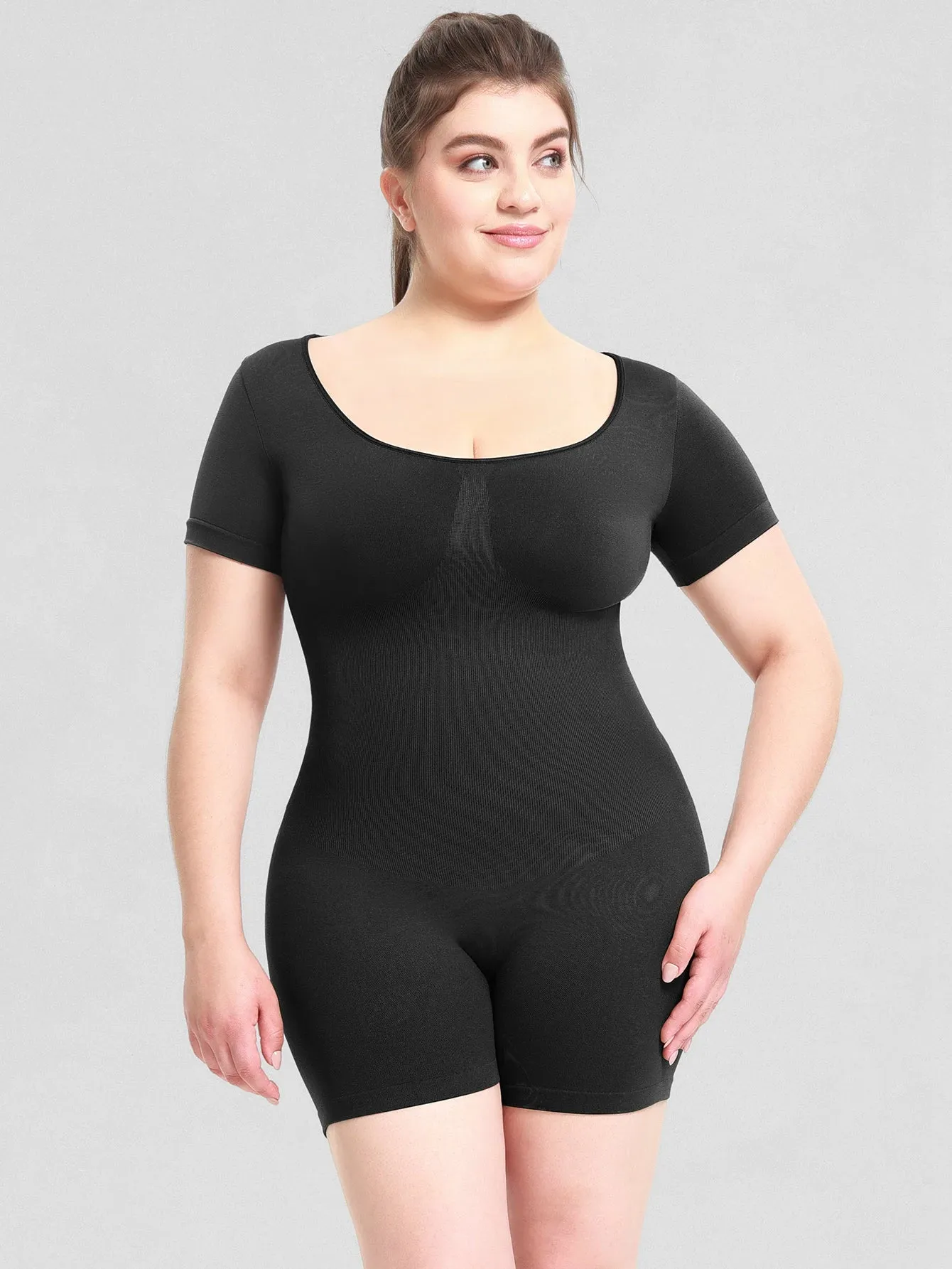 Women's Shapewear Bodysuit Tummy Control Body Shaper Seamless Sculpting Snatched Waist Body Suit