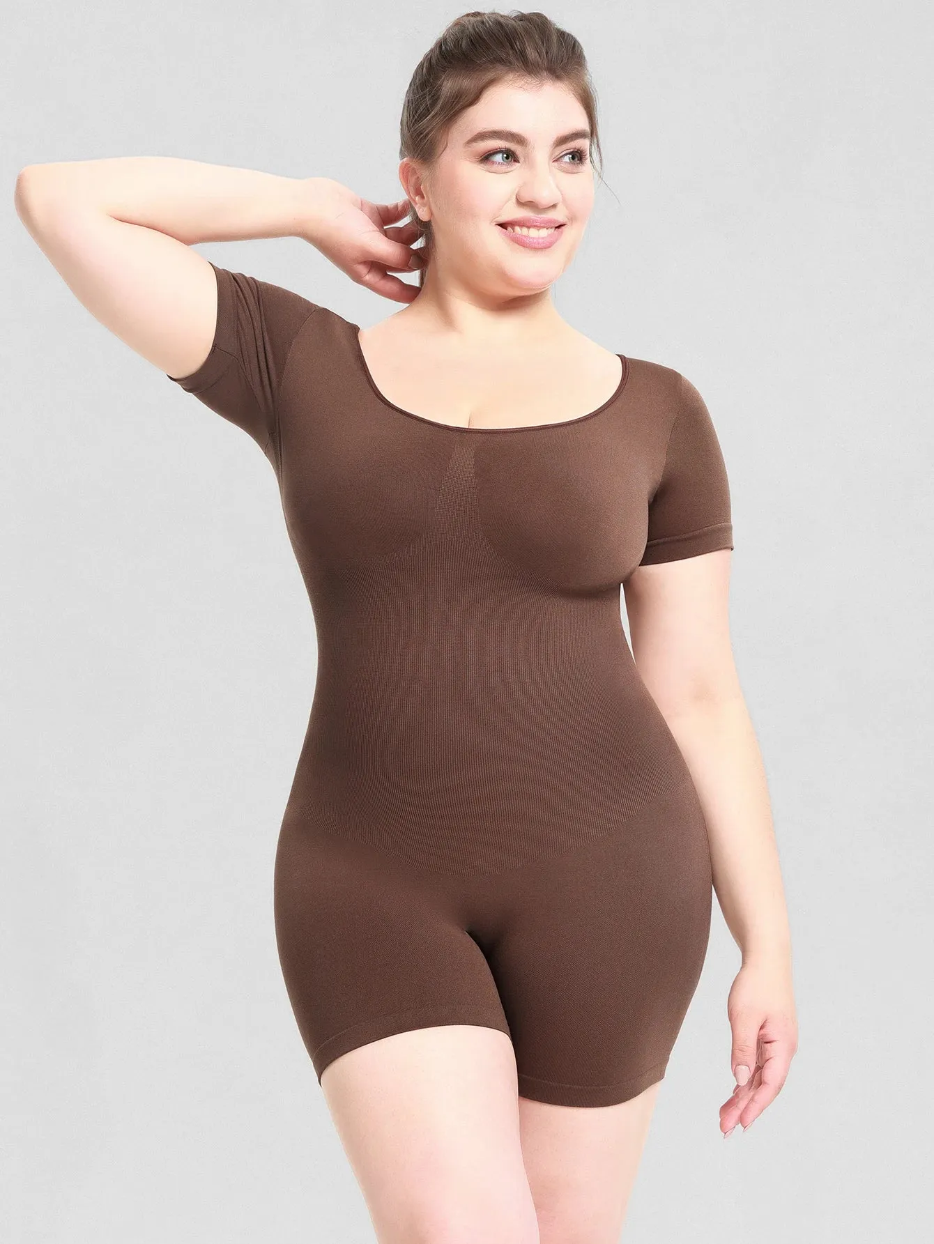 Women's Shapewear Bodysuit Tummy Control Body Shaper Seamless Sculpting Snatched Waist Body Suit