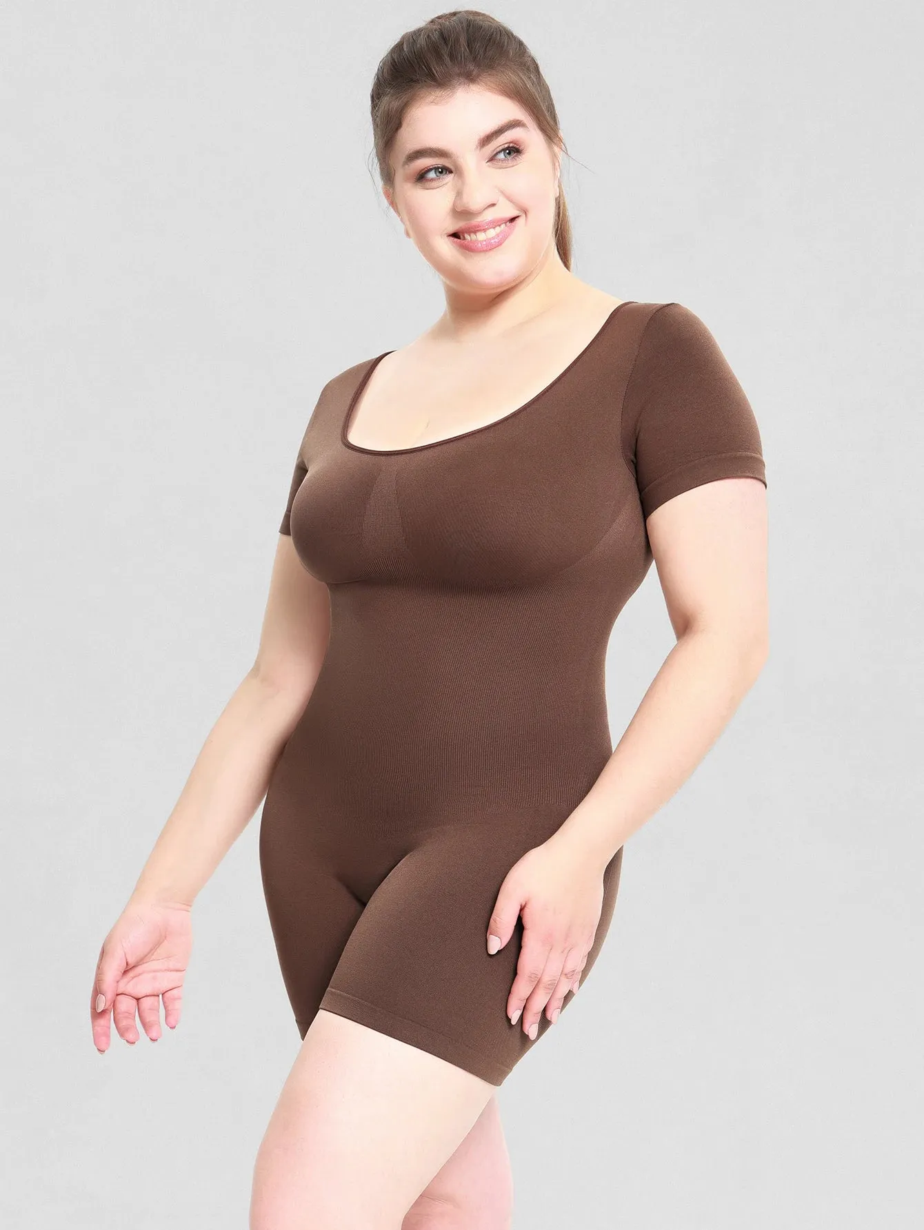 Women's Shapewear Bodysuit Tummy Control Body Shaper Seamless Sculpting Snatched Waist Body Suit