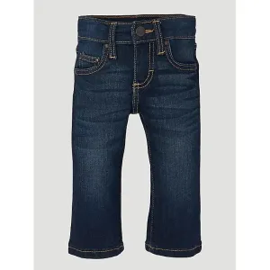 WRANGLER BABY BOY ADJUSTABLE WAIST WESTERN JEAN IN DARK BLUE