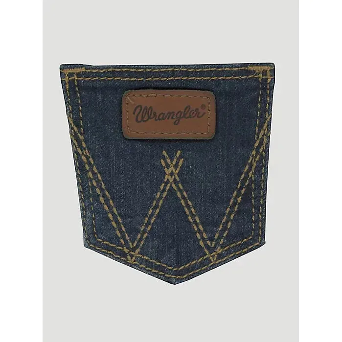 WRANGLER BABY BOY ADJUSTABLE WAIST WESTERN JEAN IN DARK BLUE